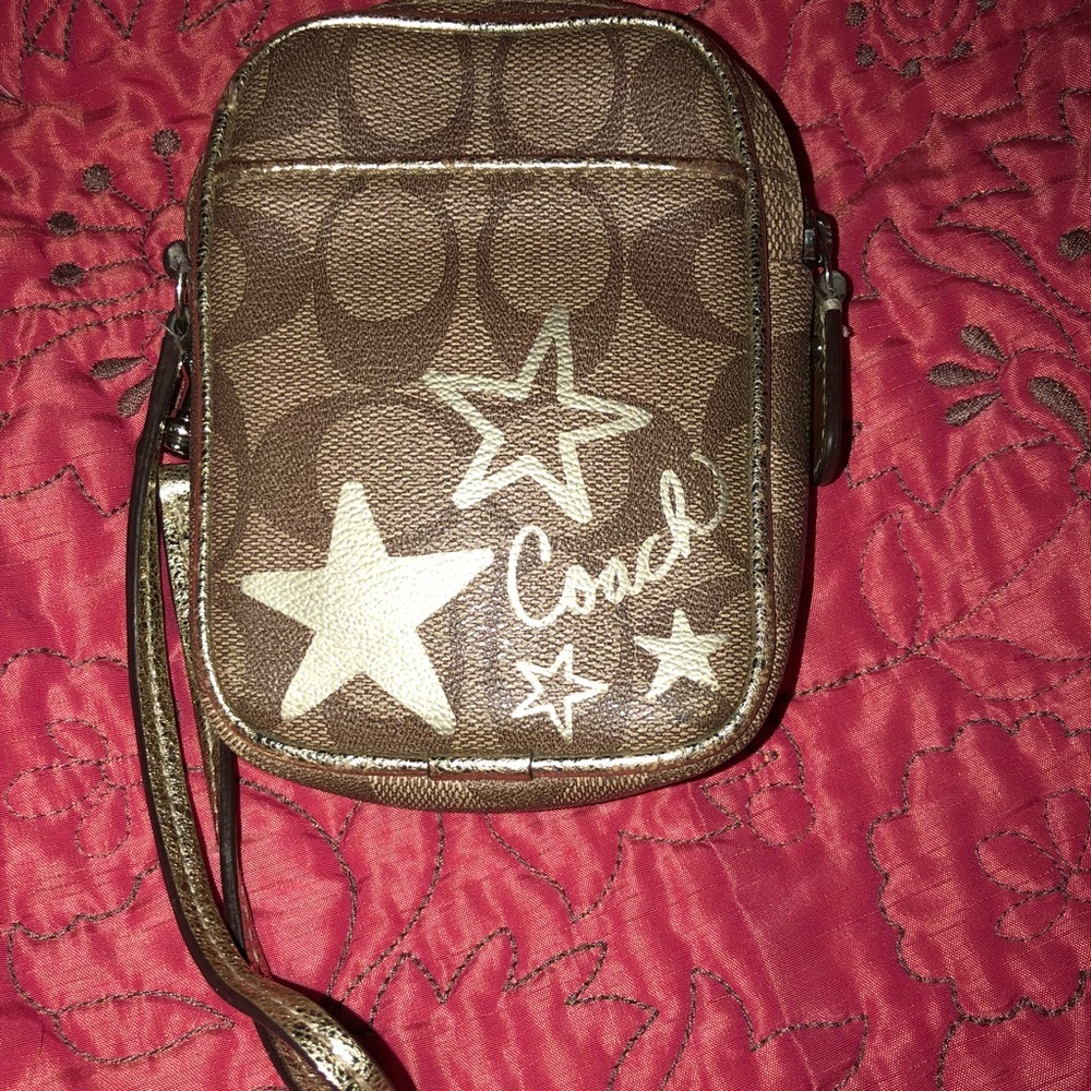 Small Coach wristlet so cute!
